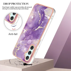 IMD MARBLE Ochranný kryt pre Samsung Galaxy A25 5G PURPLE