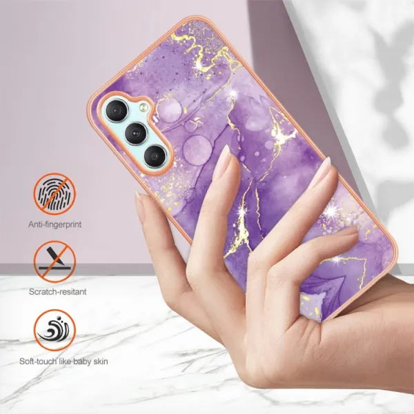 IMD MARBLE Ochranný kryt pre Samsung Galaxy A25 5G PURPLE