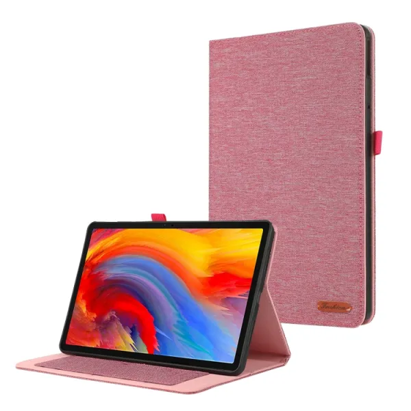 FABRIC Zaklápací kryt pre Lenovo Tab Plus 11.5 ružový