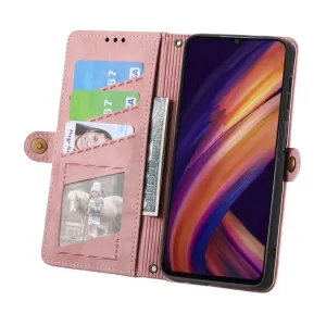 GEOM Peňaženkové puzdro pre Samsung Galaxy A25 5G ružové