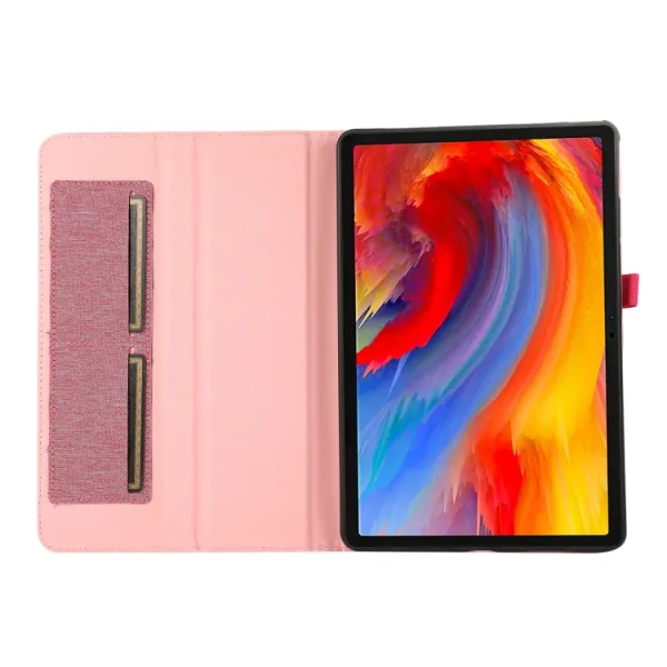 FABRIC Zaklápací kryt pre Lenovo Tab Plus 11.5 ružový