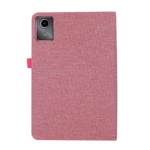 FABRIC Zaklápací kryt pre Lenovo Tab Plus 11.5 ružový