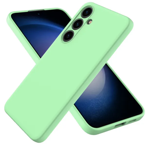 RUBBER Ochranný kryt pre Samsung Galaxy S24 5G zelený