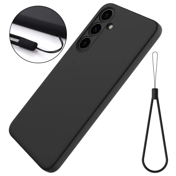 RUBBER Ochranný kryt pre Samsung Galaxy S24 Plus 5G čierny