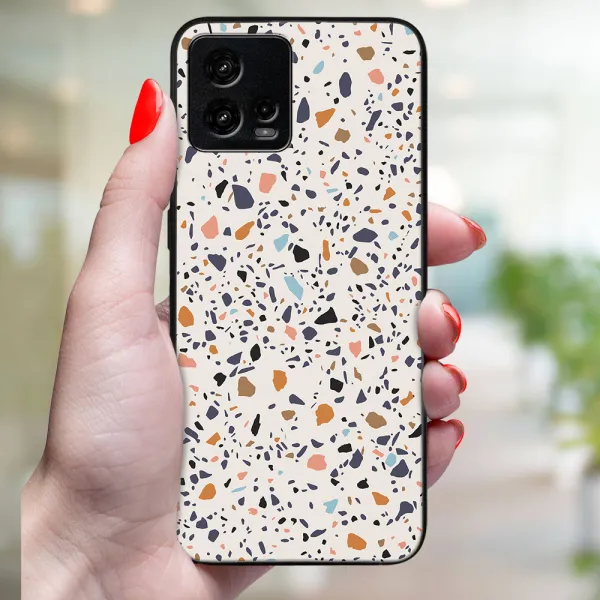 MY ART Ochranný kryt pre Motorola Moto G72 BEIGE TERRAZZO (162)