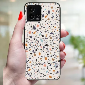 MY ART Ochranný kryt pre Motorola Moto G72 BEIGE TERRAZZO (162)