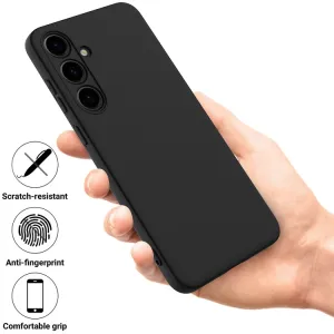 RUBBER Ochranný kryt pre Samsung Galaxy S24 Plus 5G čierny