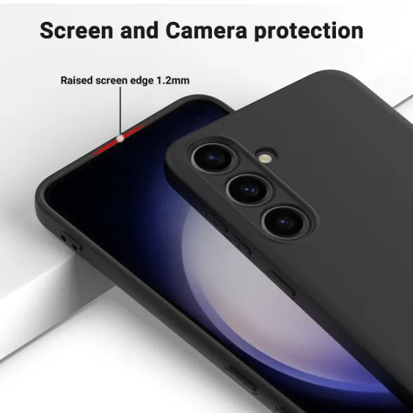 RUBBER Ochranný kryt pre Samsung Galaxy S24 Plus 5G čierny