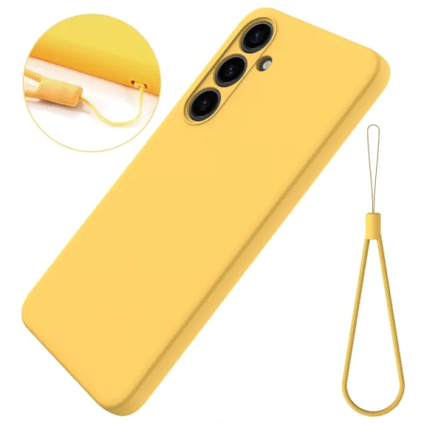 RUBBER Ochranný kryt pre Samsung Galaxy S24 Plus 5G žltý