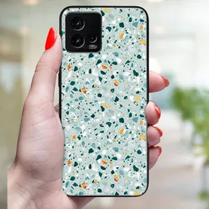 MY ART Ochranný kryt pre Motorola Moto G72 BLUE TERRAZZO (164)