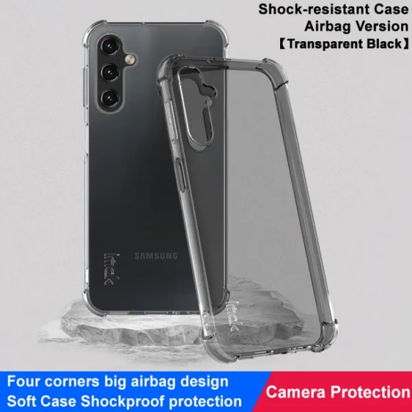 IMAK Ochranný silikónový obal pre Samsung Galaxy A25 5G čierny