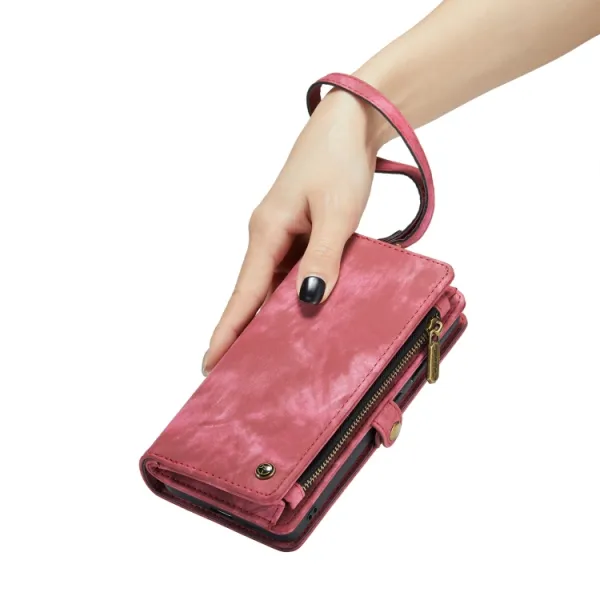 WALLET Ochranný kryt s peňaženkou 2v1 pre Samsung Galaxy S24 Plus 5G červený