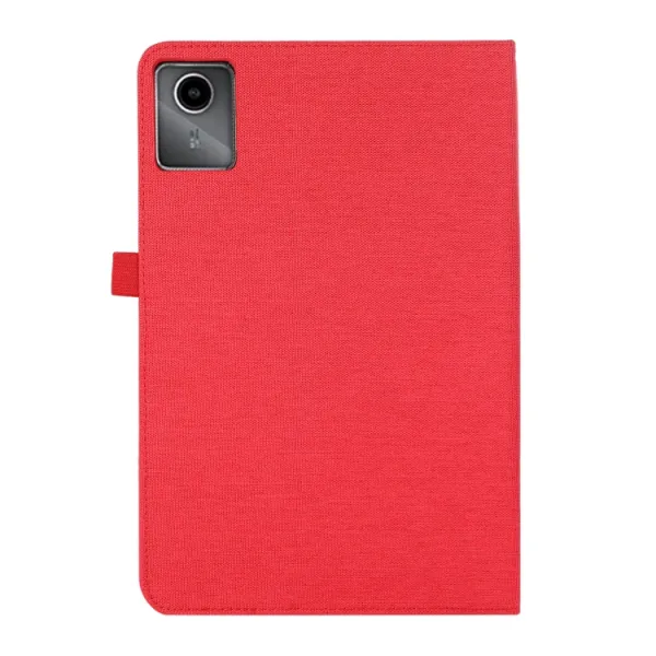 FABRIC Zaklápací kryt pre Lenovo Tab Plus 11.5 červený