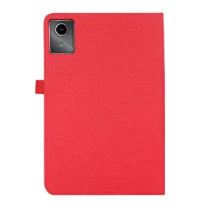 FABRIC Zaklápací kryt pre Lenovo Tab Plus 11.5 červený
