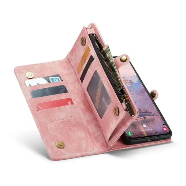 WALLET Ochranný kryt s peňaženkou 2v1 pre Samsung Galaxy S24 Plus 5G ružový