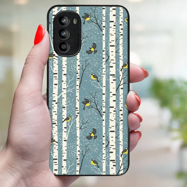 MY ART obal s vianočným dizajnom Motorola Moto G62 5G BIRCH (072)