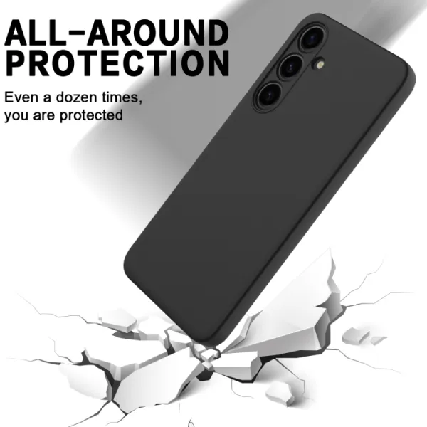 RUBBER Ochranný kryt pre Samsung Galaxy S24 Plus 5G čierny