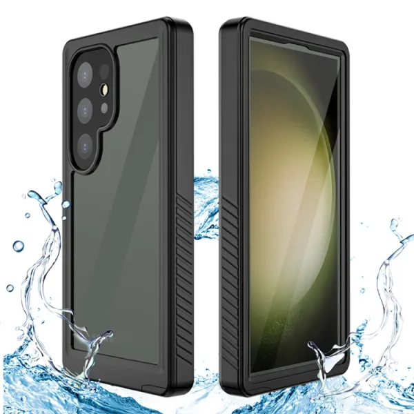 SOLID Obojstranný kryt pre Samsung Galaxy S24 Ultra 5G čierny