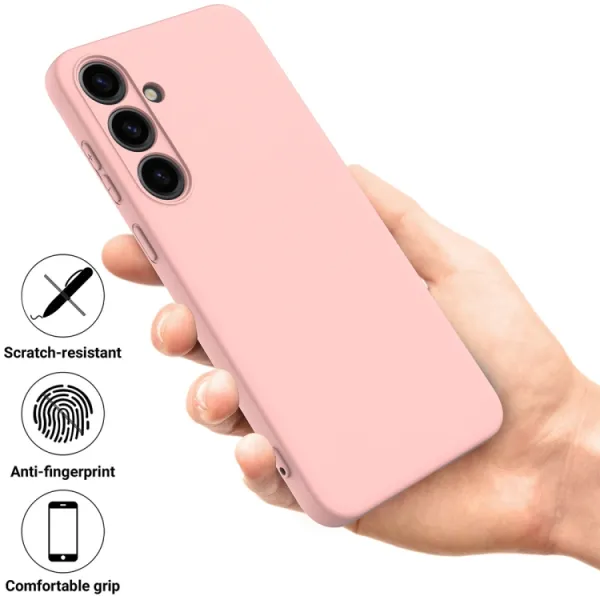 RUBBER Ochranný kryt pre Samsung Galaxy S24 Plus 5G ružový