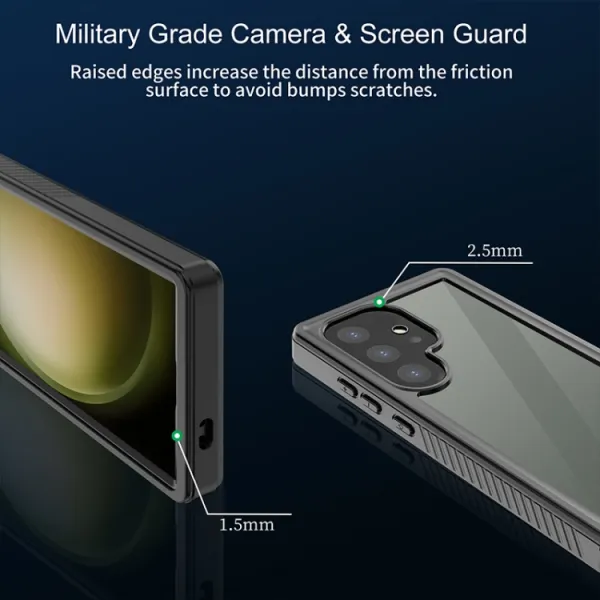 SOLID Obojstranný kryt pre Samsung Galaxy S24 Ultra 5G čierny