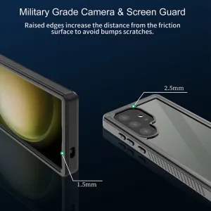 SOLID Obojstranný kryt pre Samsung Galaxy S24 Ultra 5G čierny