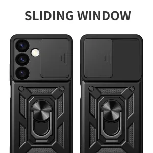 RING CAMERA Kryt s držiakom pre Samsung Galaxy S24 5G čierny