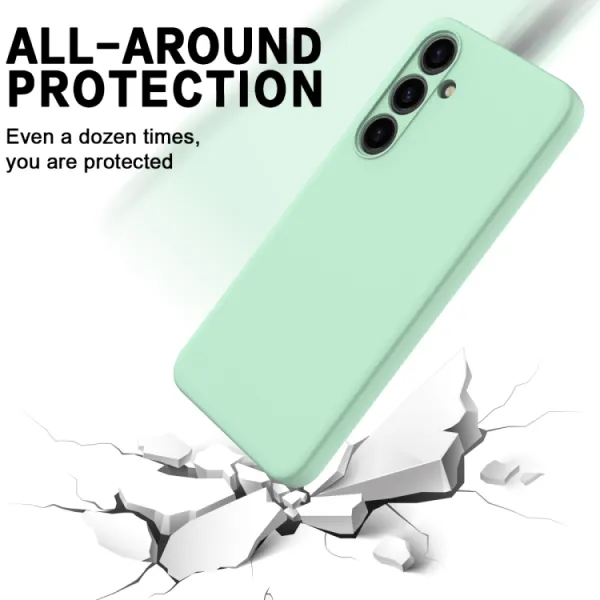 RUBBER Ochranný kryt pre Samsung Galaxy S24 Plus 5G zelený