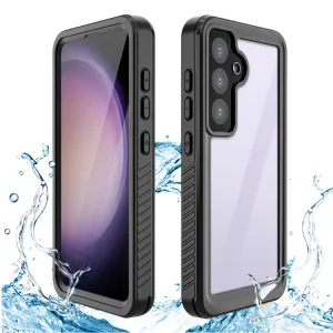 SOLID Obojstranný kryt pre Samsung Galaxy S24 5G čierny