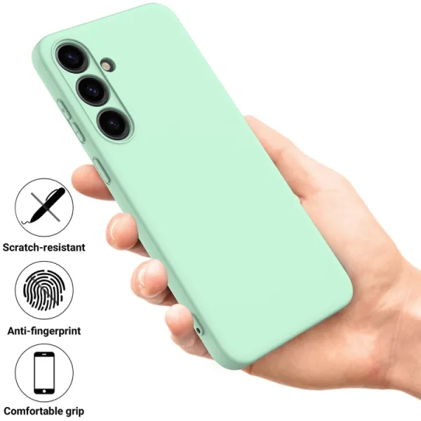 RUBBER Ochranný kryt pre Samsung Galaxy S24 Plus 5G zelený