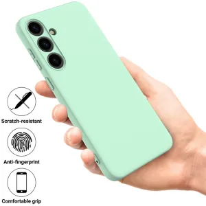 RUBBER Ochranný kryt pre Samsung Galaxy S24 Plus 5G zelený