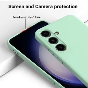 RUBBER Ochranný kryt pre Samsung Galaxy S24 Plus 5G zelený