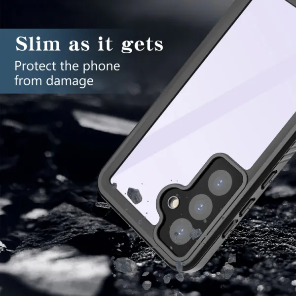 SOLID Obojstranný kryt pre Samsung Galaxy S24 5G čierny