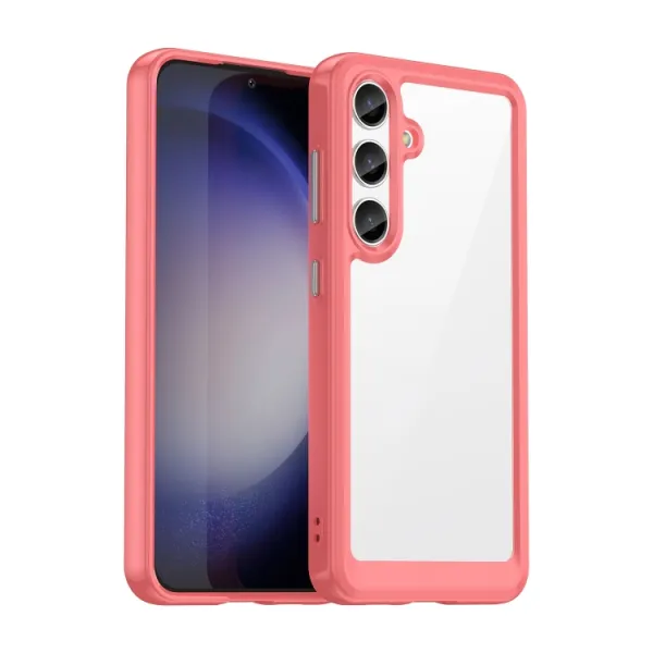 CRYSTAL Ochranný kryt pre Samsung Galaxy S24 Plus 5G červený