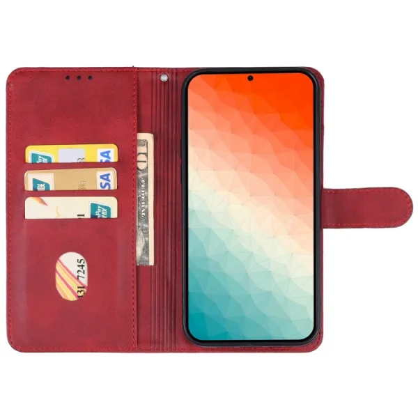 SMOOTH Peňaženkové puzdro pre Samsung Galaxy S24 Plus 5G červené