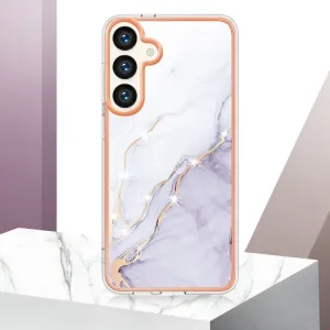 IMD MARBLE Ochranný kryt pre Samsung Galaxy S24 5G WHITE