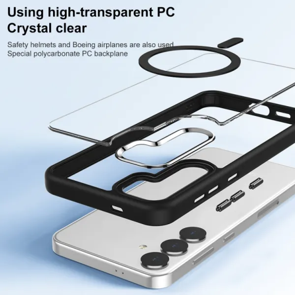 TRANSPARENT MAGSAFE Kryt pre Samsung Galaxy S24 Plus 5G modrý