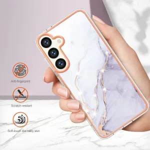 IMD MARBLE Ochranný kryt pre Samsung Galaxy S24 5G WHITE