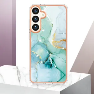 IMD MARBLE Ochranný kryt pre Samsung Galaxy S24 Plus 5G GREEN