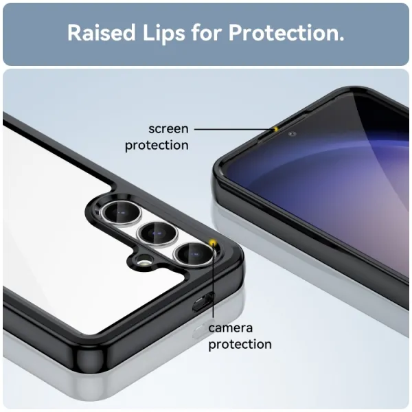 CRYSTAL Ochranný kryt pre Samsung Galaxy S24 Plus 5G čierny