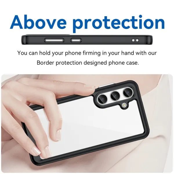 CRYSTAL Ochranný kryt pre Samsung Galaxy S24 Plus 5G čierny