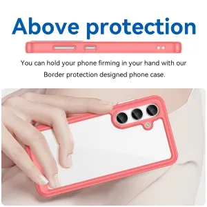 CRYSTAL Ochranný kryt pre Samsung Galaxy S24 Plus 5G červený