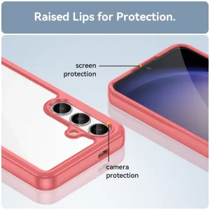CRYSTAL Ochranný kryt pre Samsung Galaxy S24 Plus 5G červený