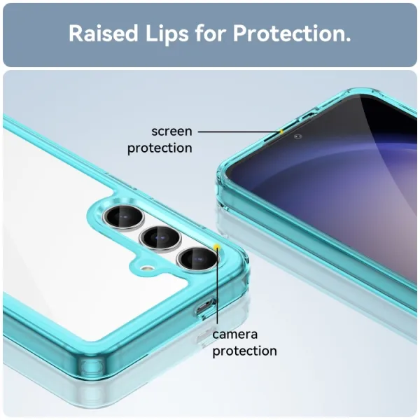 CRYSTAL Ochranný kryt pre Samsung Galaxy S24 Plus 5G tyrkysový