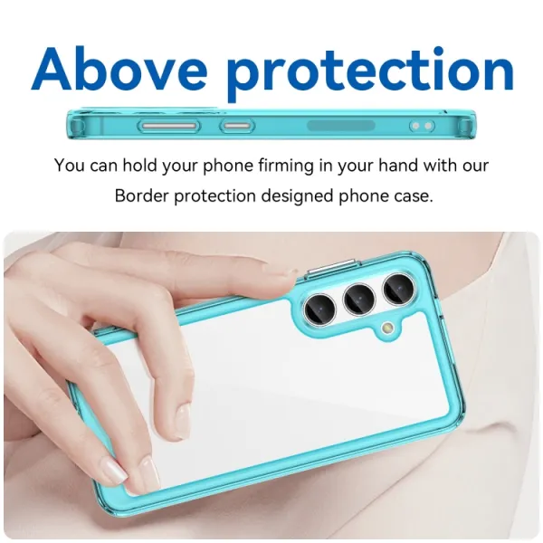 CRYSTAL Ochranný kryt pre Samsung Galaxy S24 Plus 5G tyrkysový