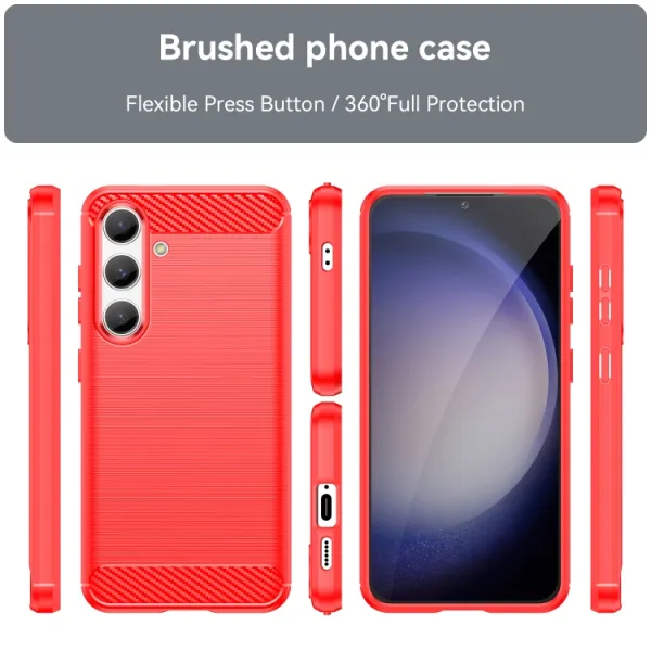 FLEXI TPU Ochranný kryt Samsung Galaxy S24 5G červený