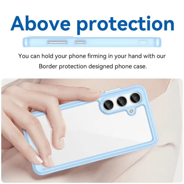 CRYSTAL Ochranný kryt pre Samsung Galaxy S24 Plus 5G modrý