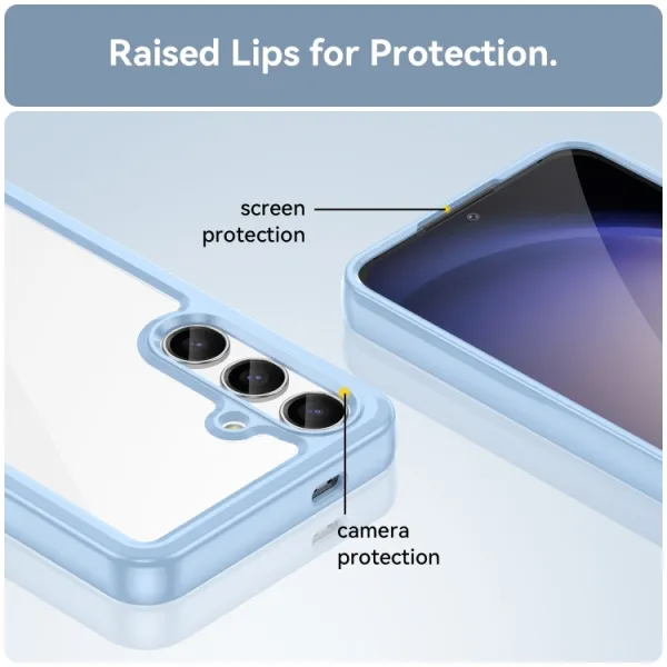 CRYSTAL Ochranný kryt pre Samsung Galaxy S24 Plus 5G modrý