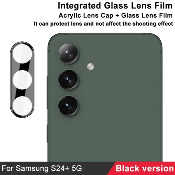 IMAK FULL COVER Sklo pre fotoaparát Samsung Galaxy S24 Plus 5G čierne