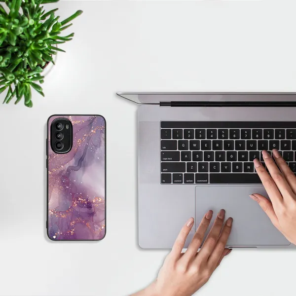 MY ART Ochranný obal pre Motorola Moto G62 5G PURPLE (148)