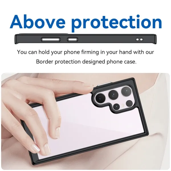 CRYSTAL Ochranný kryt pre Samsung Galaxy S24 Ultra 5G čierny